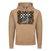 Vintage Coffee leopard racing  background Vintage Hoodie - RanaPortraitStore