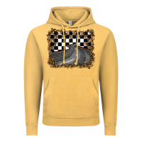 Vintage Mustard leopard racing  background Vintage Hoodie - RanaPortraitStore