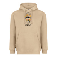 Mushroom Yellow Flower on Pink Background Mom Skull Heavyweight Hoodie - Bettercallsaul