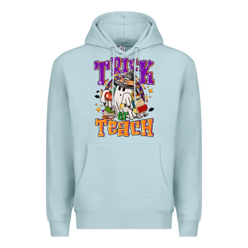 Trick Or Teach Halloween Premium Hoodie by NancyCooperArtShop | Teevron