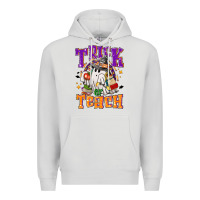 Dove Grey trick or teach halloween Premium Hoodie - NancyCooperArtShop