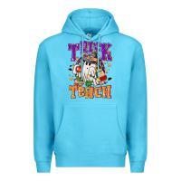 Ocean Blue trick or teach halloween Premium Hoodie - NancyCooperArtShop