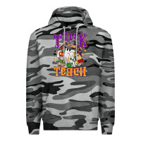 Slate Camo trick or teach halloween Premium Hoodie - NancyCooperArtShop