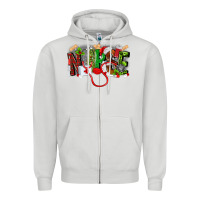 Dove Grey nurse christmas Zipper Hoodie - MaliasSmallBusiness