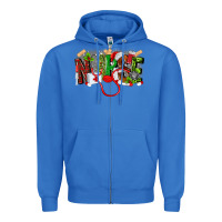 True Royal nurse christmas Zipper Hoodie - MaliasSmallBusiness
