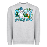 Heather Grey cozy season winter christmas Heavyweight Sweatshirt - NancyCooperArtShop