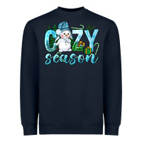 Navy cozy season winter christmas Heavyweight Sweatshirt - NancyCooperArtShop