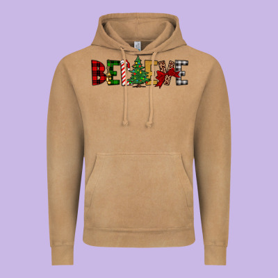 Believe Vintage Hoodie Designed By Jahusdesignshop