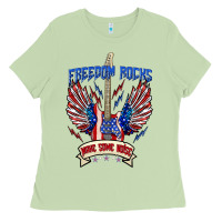 Matcha freedom rocks make some noise Ladies Tee - texasbilliewilder