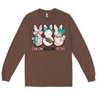 Chestnut easter chilling with my peeps bunny Long Sleeve Tee - MaliasSmallBusiness