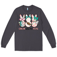 Smoke easter chilling with my peeps bunny Long Sleeve Tee - MaliasSmallBusiness