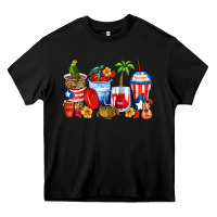 Black puerto rico coffee cups Heavy Core Tee - Zillion Design Studio