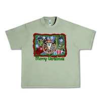 Oil Green merry christmas western bull skull Urban Heavy Tee - AdoDesignShop