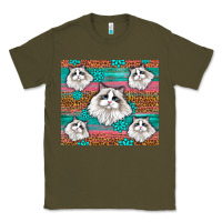 Army Green Western Ragdoll Cat Classic Tee - LillyAllenDesigns