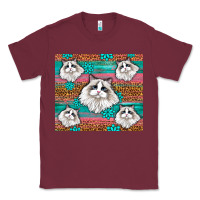 Burgundy Western Ragdoll Cat Classic Tee - LillyAllenDesigns
