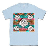 Dusty Blue Western Ragdoll Cat Classic Tee - LillyAllenDesigns