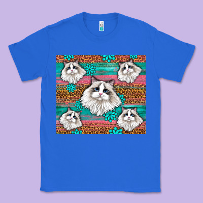 Western Ragdoll Cat Classic Tee Designed By Lillyallendesigns