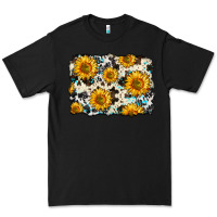 Black cowhide sunflower pattern Premium Tee - Zillion Design Studio