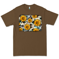 Cacao cowhide sunflower pattern Premium Tee - Zillion Design Studio