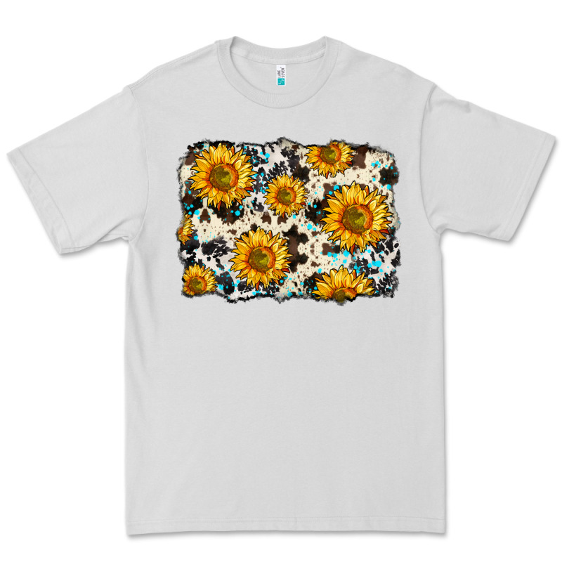 Cowhide Sunflower Pattern Premium Tee by Zillion Design Studio | Teevron