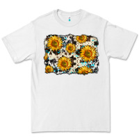 White cowhide sunflower pattern Premium Tee - Zillion Design Studio