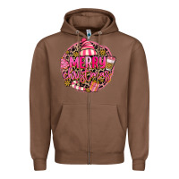 Chestnut pink merry christmas Zipper Hoodie - MaliasSmallBusiness