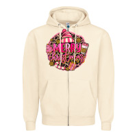 Sandshell pink merry christmas Zipper Hoodie - MaliasSmallBusiness