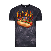 Cloud Black hot dog Vintage Tee - AdoDesignShop