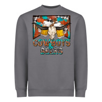 Storm cowboys and beers Heavyweight Sweatshirt - NancyCooperArtShop