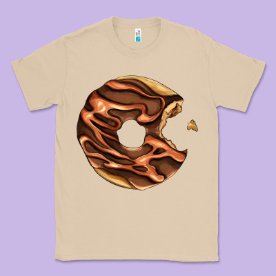 Chocolate Donut Classic Tee Designed By Adodesignshop