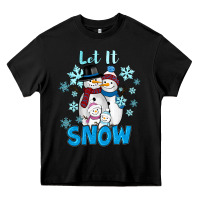 Black let it snow Heavy Core Tee - RanaPortraitStore