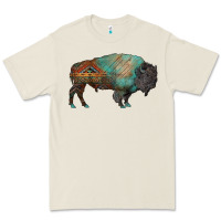 Bone aztec bison Premium Tee - RanaPortraitStore