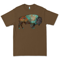 Cacao aztec bison Premium Tee - RanaPortraitStore