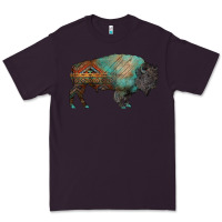 Plum aztec bison Premium Tee - RanaPortraitStore
