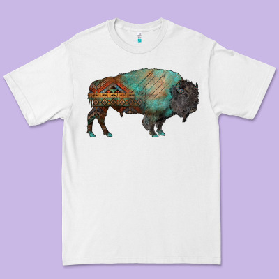 Aztec Bison Premium Tee Designed By Ranaportraitstore