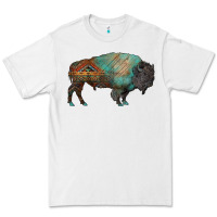 White aztec bison Premium Tee - RanaPortraitStore