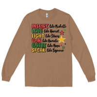 Toasted Coconut black history malia Long Sleeve Tee - MaliasSmallBusiness