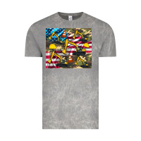 Cloud Rock excavator American flag Vintage Tee - Artiststas