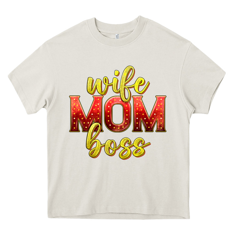 Wife Mom Boss Heavy Core Tee by texasbilliewilder | Teevron