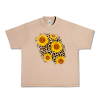 Burro leopard sunflower patch Urban Heavy Tee - AdoDesignShop