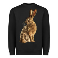 Black Hares Heavyweight Sweatshirt - LillyAllenDesigns