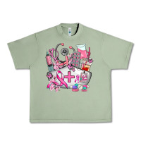 Oil Green nurse cancer Urban Heavy Tee - AdoDesignShop