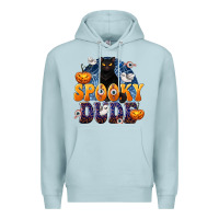 Blue Mist Spooky Dude Premium Hoodie - texasbilliewilder