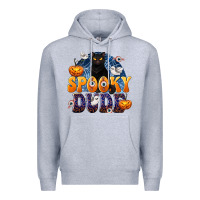 Heather Grey Spooky Dude Premium Hoodie - texasbilliewilder
