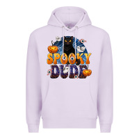 Lilac Spooky Dude Premium Hoodie - texasbilliewilder