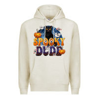Oatmeal Heather Spooky Dude Premium Hoodie - texasbilliewilder