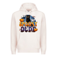Pale Pink Spooky Dude Premium Hoodie - texasbilliewilder