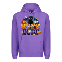 Purple Spooky Dude Premium Hoodie - texasbilliewilder