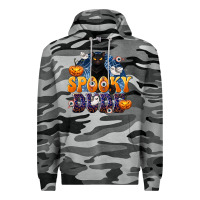 Slate Camo Spooky Dude Premium Hoodie - texasbilliewilder
