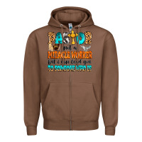 Chestnut Pastor not a miracle worker Zipper Hoodie - MaliasSmallBusiness